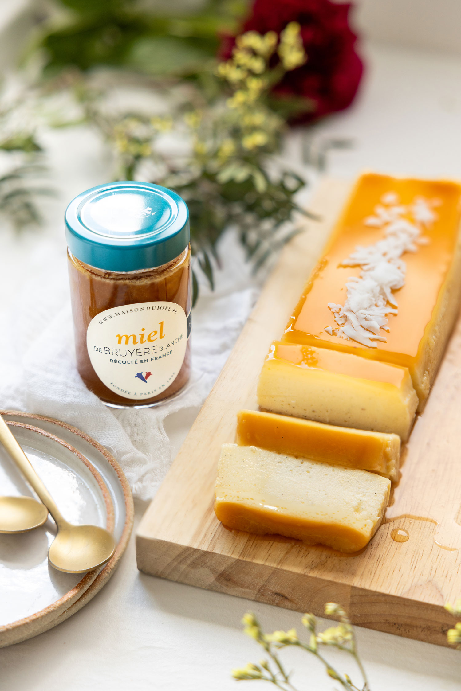Flan Coco au miel de Bruyère Blanche Origine  France | La  Maison du Miel