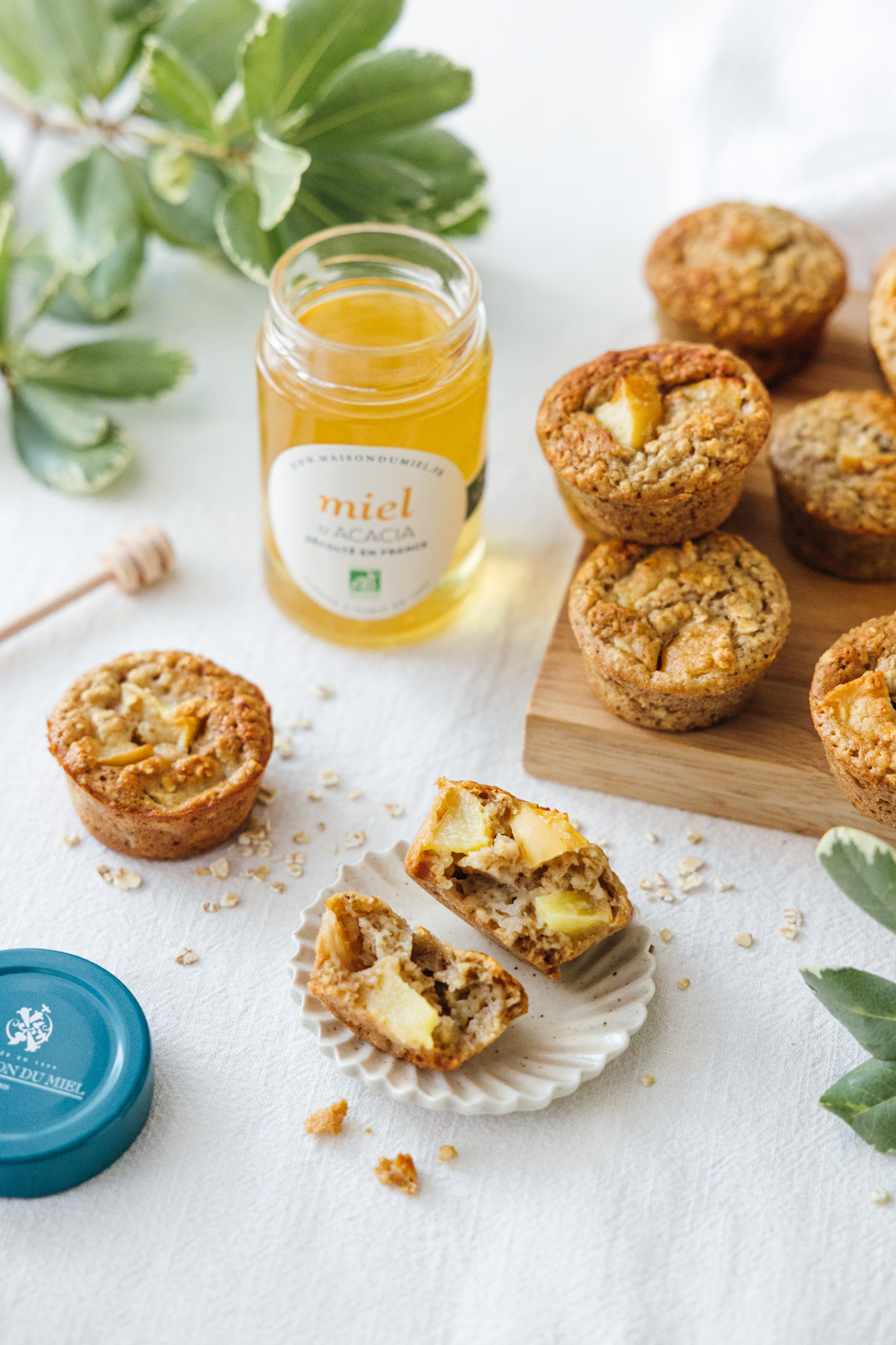 muffins pomme et miel d'acacia / La Maison du Miel